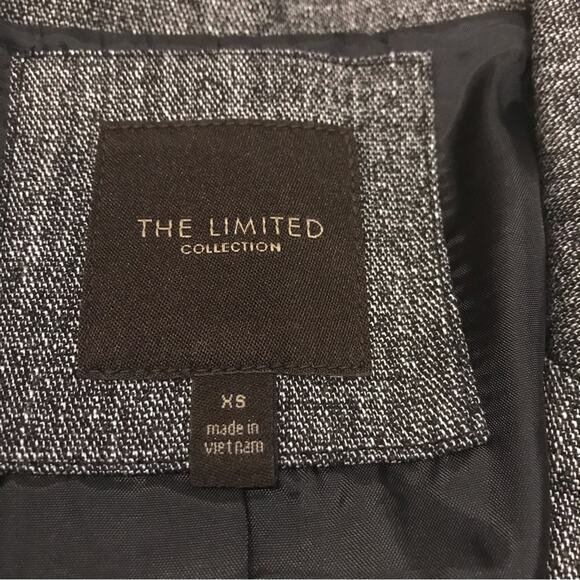 THE LIMITED 3-Button Black Marled Suit Jacket Blazer Pockets Size XS - Picture 4 of 6